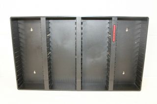 Vintage Laserline Wall Mount Cassette Tape Holder Rack Shelf Organize 60 Storage