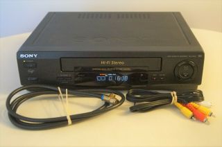Sony Slv - 679hf Hi - Fi Stereo Video Cassette Recorder Vhs Vcr