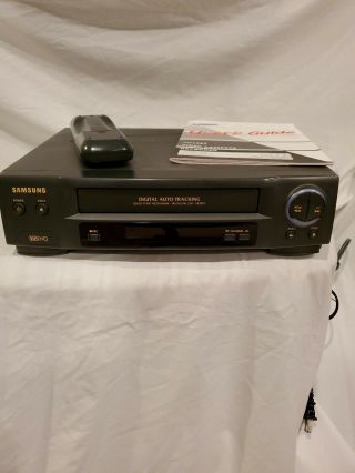 Samsung Vr3607 Vhs Vcr,  Remote,  And