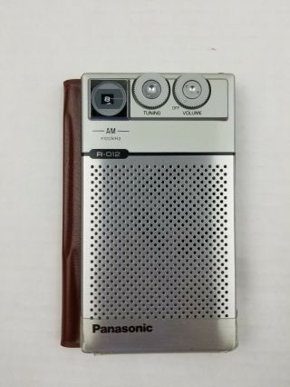 Vintage Panasonic Mister Thin Am Portable Radio R - 012 R012 R 012