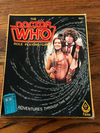 Doctor Who Fasa Vintage Role Playing Game Rpg Boxed Set 9001 1985