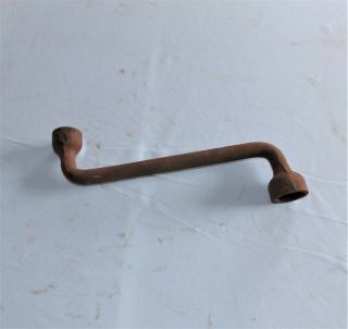 Vintage Double End Lug Wrench,  12 " Long,  1 " & 1 - 1/16 " Across Socket Flats