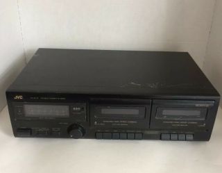 Jvc Td - W118 Stereo Dual Cassette Deck Player Recorder Combo.