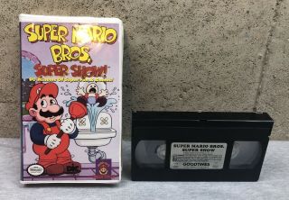 Vintage Mario Bros.  Show 90 Min Vhs Video Tape Clamshell 1993