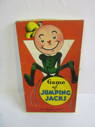 Vintage Jumping Jacks Board Game Milton Bradley 1930 