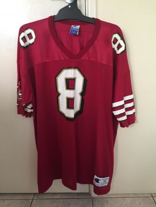 Vintage San Francisco 49ers 8 Young Champion Jersey Authentic Xxl Sf Nfl 1990 