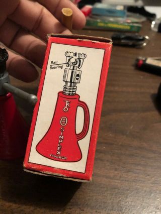 Vintage Rare Jack in the Box Miniature Simplex Screw Jack w/Box Salesman Sample 6