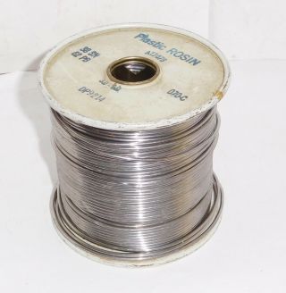 Vintage Alpha Metals Solder Plastic Rosin,  38SN,  AT 7076 / DP 9214 2