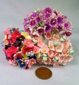 Vtg Millinery Flowers Forget Me Not Doll Hat Cissy Madame Alexander Ginny 3