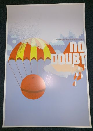 Vintage No Doubt Concert Poster 2009 Wantagh Ny June 27 Art 24” X 16”