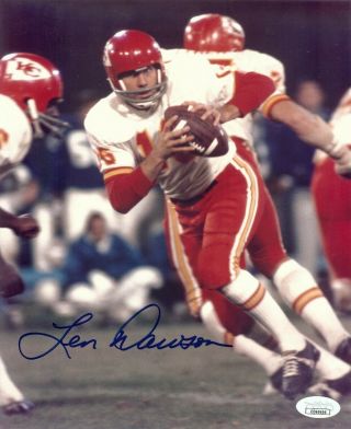 Len Dawson Signed Autographed 8x10 Vintage Photo Kansas City Chiefs Jsa Dd60696