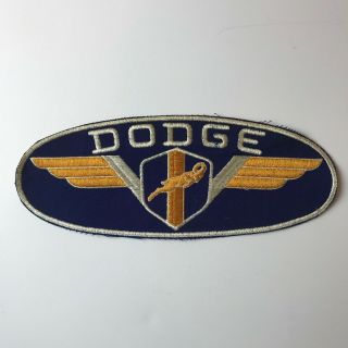 Large 10 " Vintage Dodge Ram Patch.  Great For Man Cave Or A Cool Jacket.