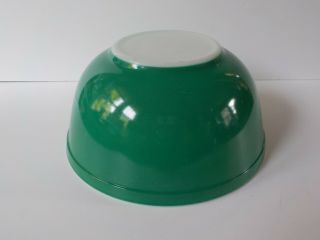 Pyrex Primary Green 403 Milk Glass Mixing Bowl Vintage Kitchen Glassware 5