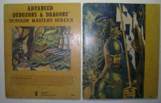 Vintage Advanced Dungeons & Dragons Dungeon Masters Screens 1979 9024