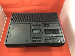Eiki Model 7070a Stereo Compact Disc Player/cassette Tape Recorder Very.