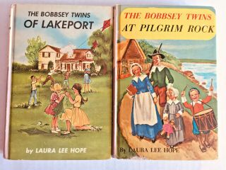 The Bobbsey Twins Set Of 2 Hc Vintage 1 And 50 Pilgrim Rock,  Lakeport