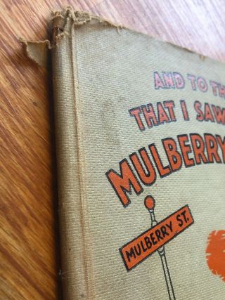 VTG 1937 DR.  SEUSS BOOK And To Think That I Saw It On Mulberry Street Special Ed 3
