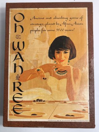 Vintage 1962 Oh Wah Ree 3m Board Game Complete