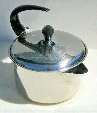 Vintage Farberware Teapot Stainless Steel 2 Quart 762 Kettle York,  Ny Usa