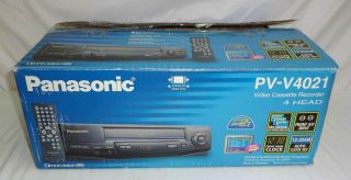 Panasonic Pv - V4021 Omnivision 4 - Head Vhs Vcr Player Recorder