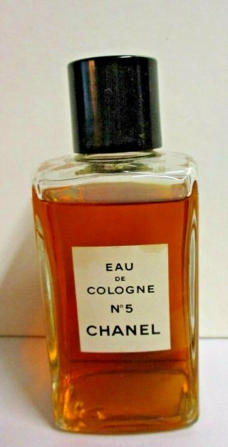 Vintage Chanel No.  5 Edc Eau De Cologne Perfume Splash For Women 4 Fl Oz