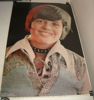 Rolled 1972 Vintage Young Donny Osmond Portrait Photo Pinup Poster Tv Star