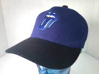 Vintage 1994 Rolling Stones Voodoo Lounge Tour Adjustable Snapback Cap Hat Blue