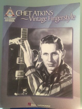 Chet Atkins Vintage Fingerstyle Guitar Tab Sheet Music 13 Songs Book