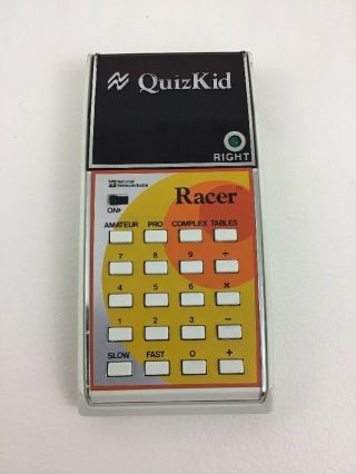 Quiz Kid Calculator Racer Learning Toy Vintage 80s Toy With Batteries