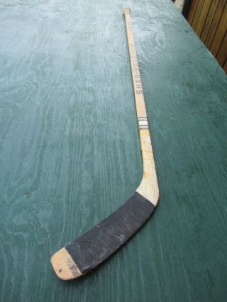 Vintage Wooden 54 " Long Hockey Stick Sher - Wood Quebec Sportif