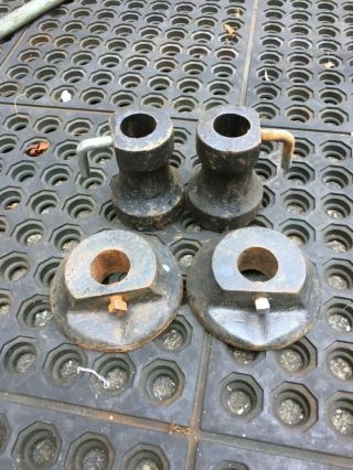 Vintage Barbell Collars For 1” Weight Plate Weights