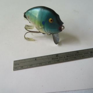 Fishing Lure Vintage 2¼ " Heddon Punkinseed Gold Eye Blue Gill
