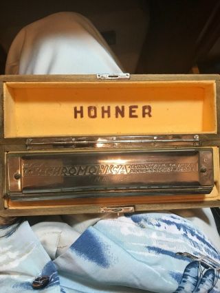 Vintage Hohner 64 Chromonica Harmonica - Made In Germany