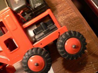 Vintage MARX Power Road Grader and army truck 4