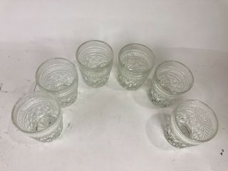 Set of 6 Vintage Anchor Hocking Wexford On The Rocks Old Fashioned Glasses 2