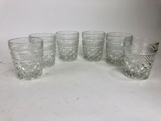Set of 6 Vintage Anchor Hocking Wexford On The Rocks Old Fashioned Glasses 3