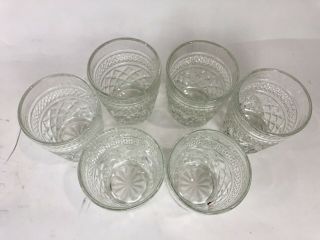 Set of 6 Vintage Anchor Hocking Wexford On The Rocks Old Fashioned Glasses 4