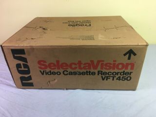Vintage RCA SelectaVision Video Cassette Recorder VFT450 and 7