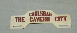 Carlsbad Caverns Mexico Vintage License Plate Topper