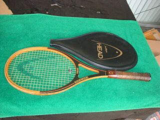 Vintage Head Edgewood Graphite Wood Tennis Racquet 4 1/2 "