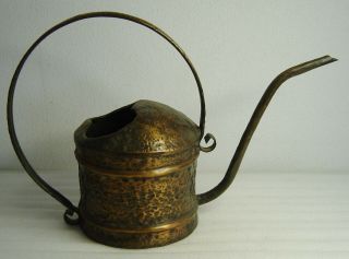 Vtg.  60s Brutalist Handmade Copper Watering Can