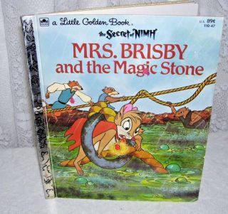 A Little Golden Book The Secret Of Nimh Mrs.  Brisby And The Magic Stone 1982