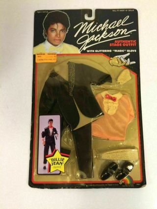 Michael Jackson 1984 Billy Jean Outfit Doll Figure Clothing Vintage Magic Glove