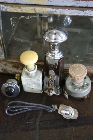 Vintage Ark Les Accessory Fog Light Switches Driving Lamp Lighter Dash Button