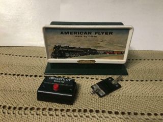 Vintage American Flyer S Scale 568 Billboard Steam Whistle & Control C - 7