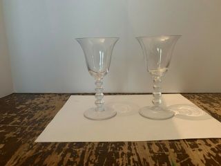 Vintage Imperial Glass Candlewick Cordial Stem Set Of 2