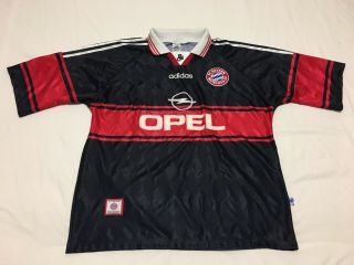 Vtg 90s 1997 - 1999 Adidas Bayern Munchen Munich Home Soccer Football Jersey Xl
