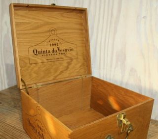 1992 Quinta Do Vesuvio Vintage Port Wood Wine Storage Box