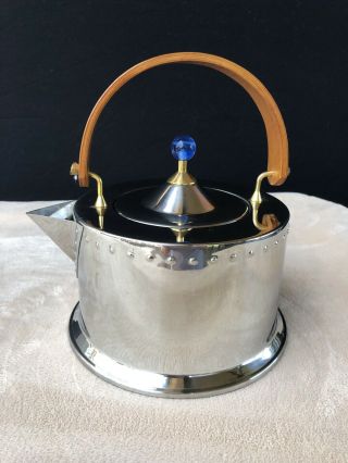 Bodum C.  Jorgensen Teapot Kettle Chrome Stainless Vintage Handle