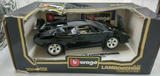 Vintage - Burago 1/18 Scale Model Lamborghini Countach (1988) - 3037
